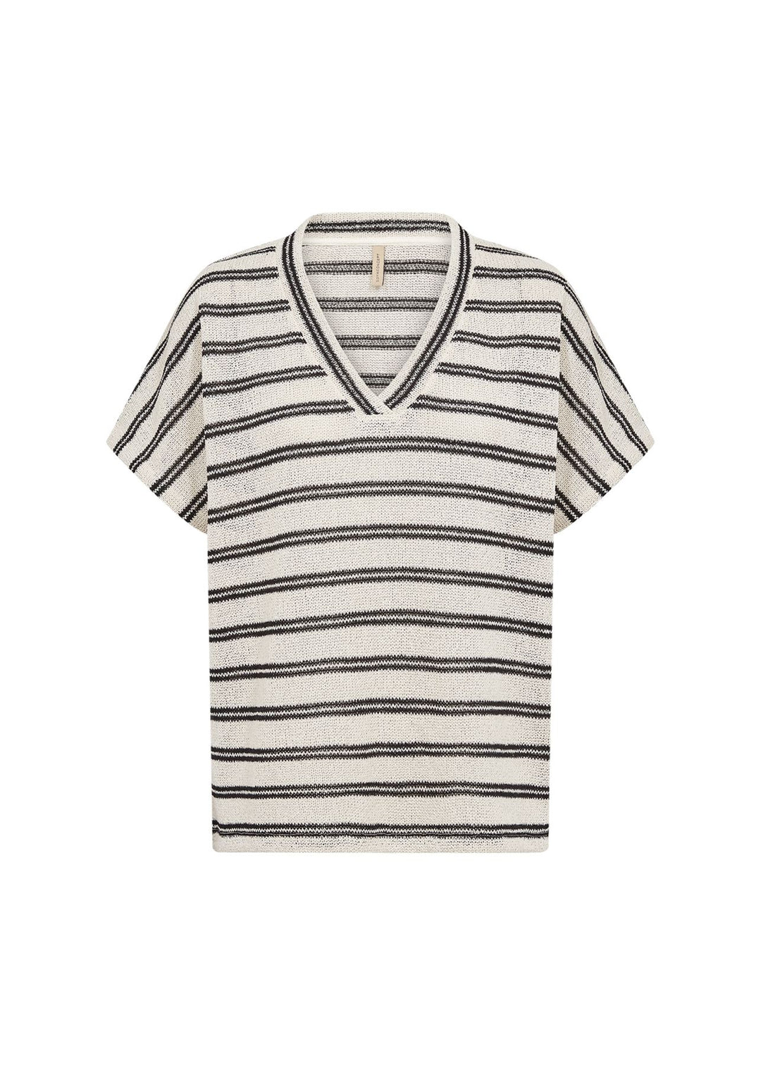 T-Shirt Damen gestrickt Streifenmuster