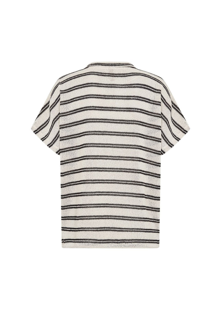 T-Shirt Damen gestrickt Streifenmuster