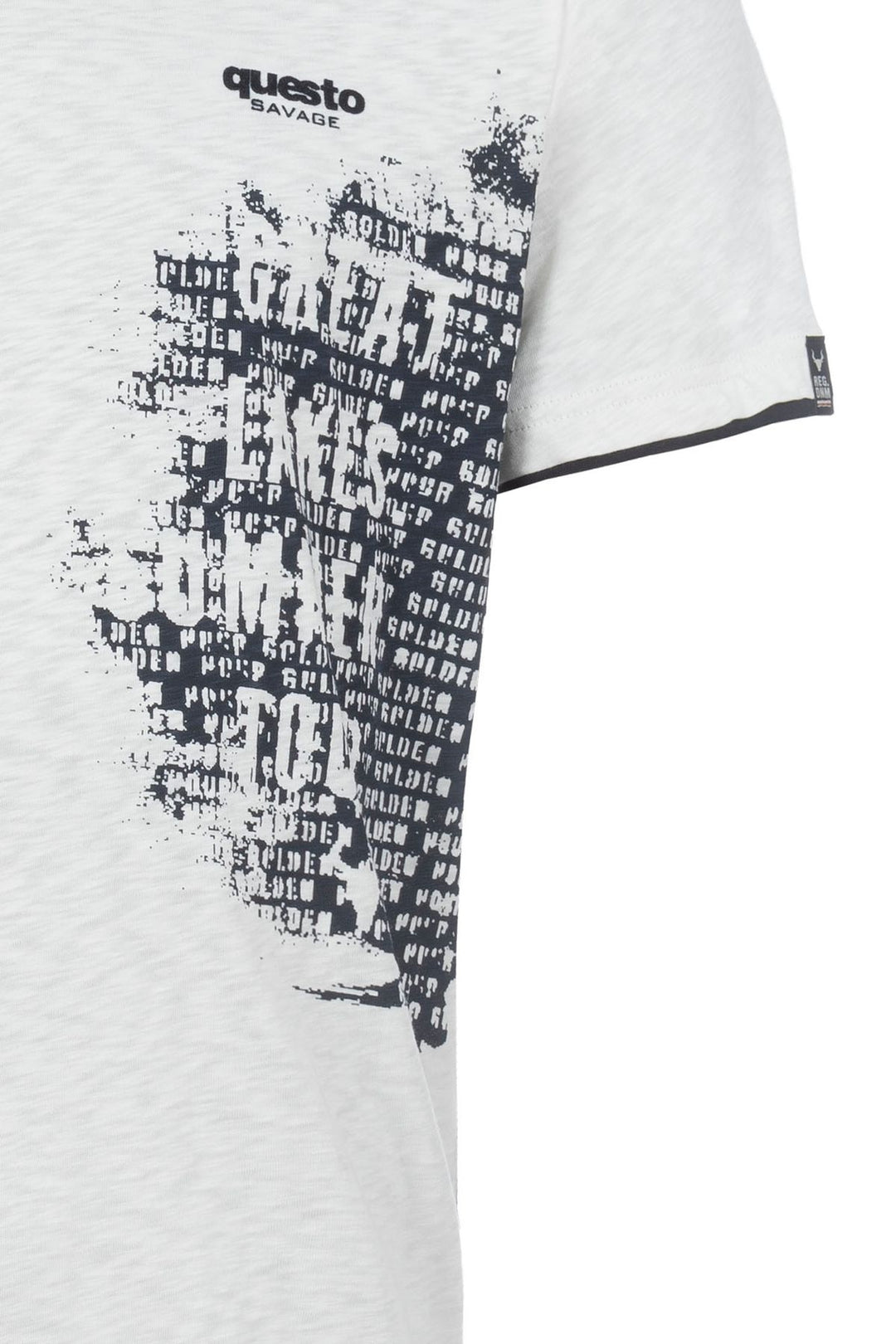 T-Shirt Herren Flammgarn Materialeinsätze