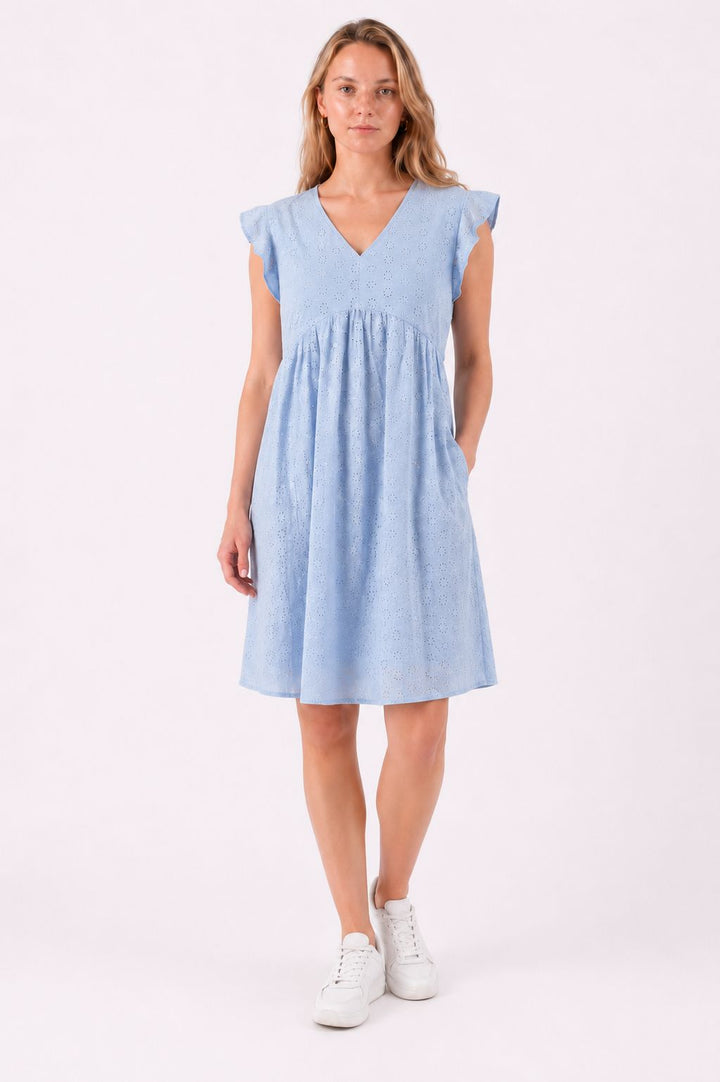 Zabaione Sommerkleid Lochstickerei