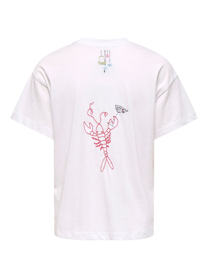 ONLEMMINA S/S TOP BOX JRS WHITE