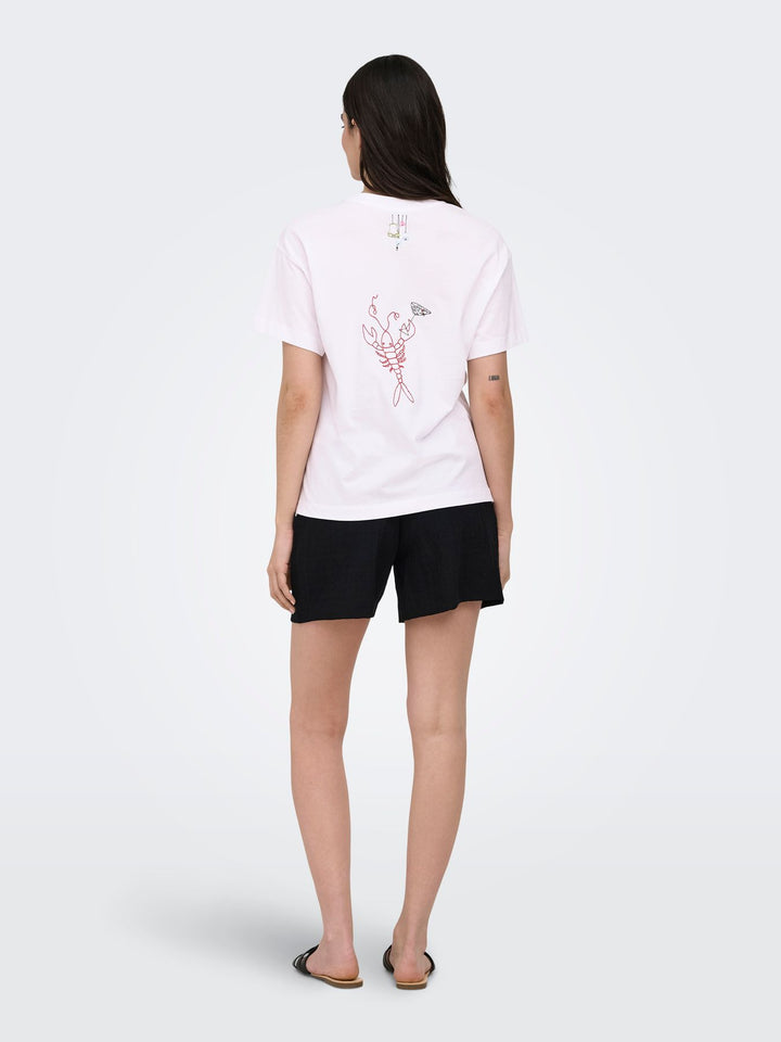 ONLEMMINA S/S TOP BOX JRS WHITE