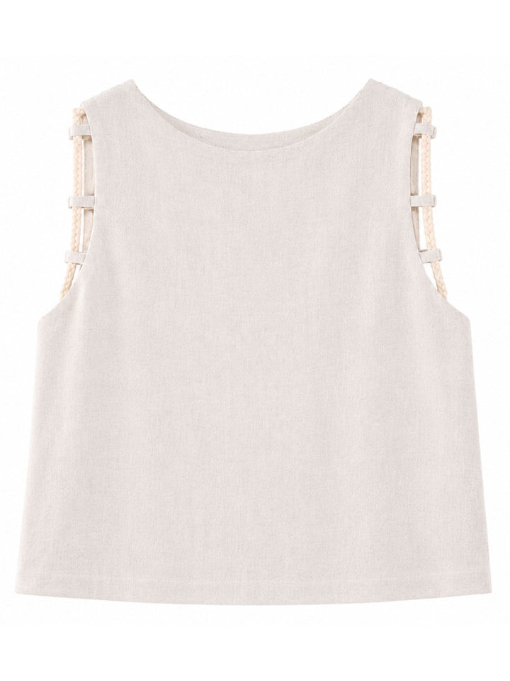 Top Damen Leinenotik Kordel am Arm