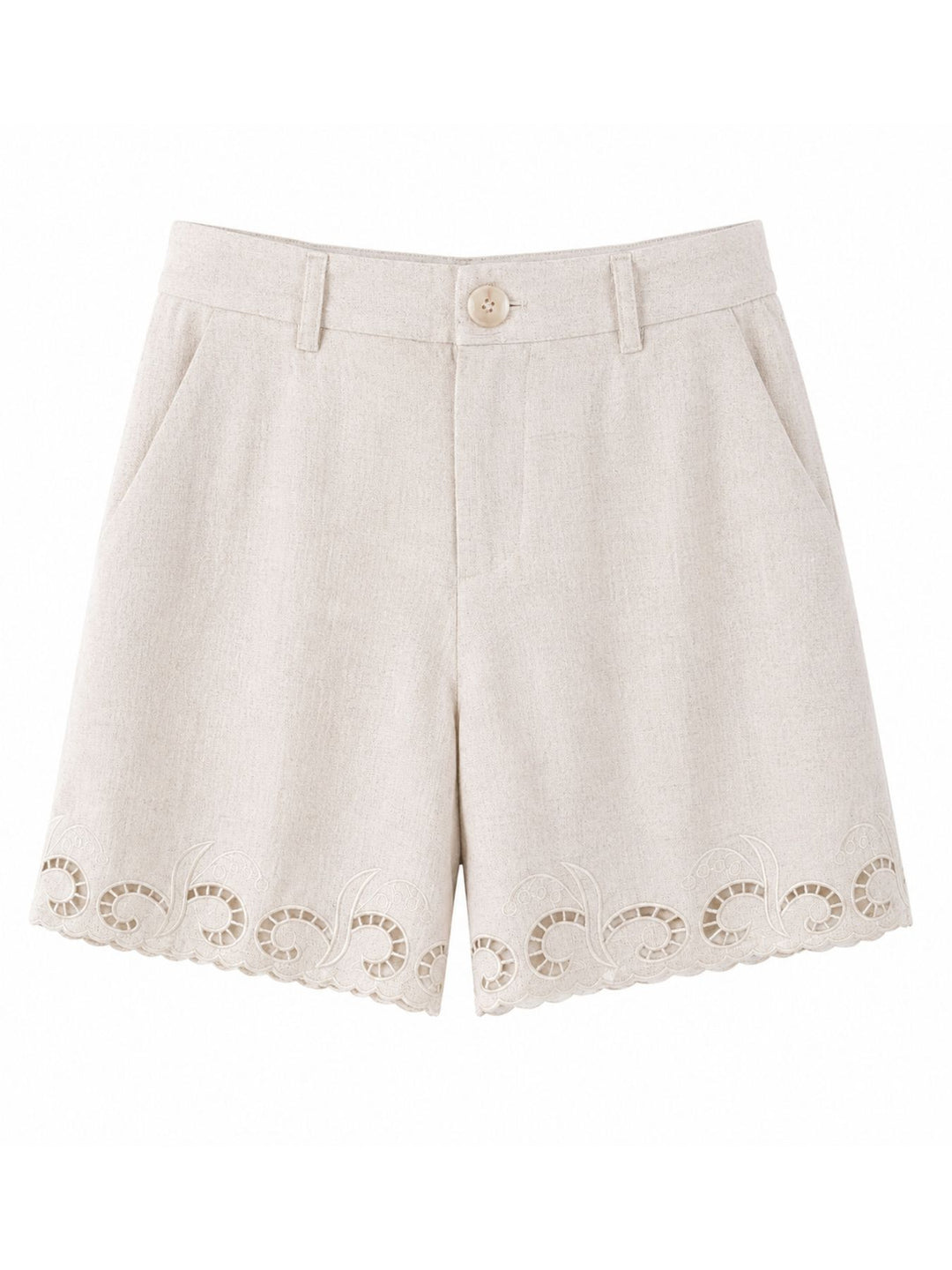 Short Leinenoptik Damen