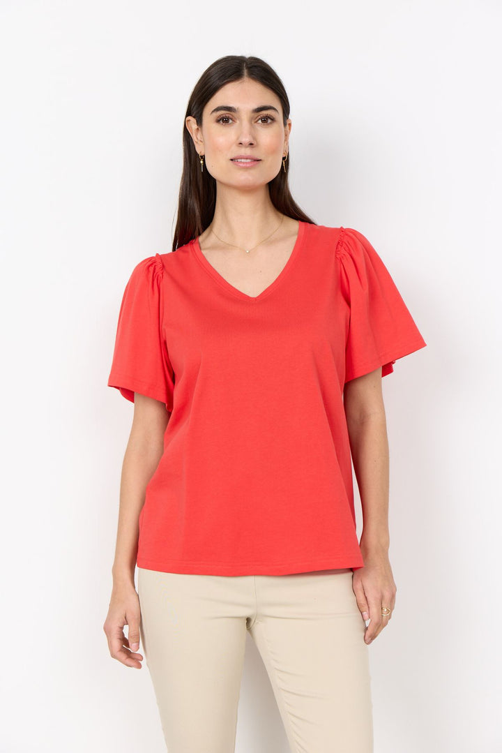 T-Shirt Damen gepuffte Ärmel