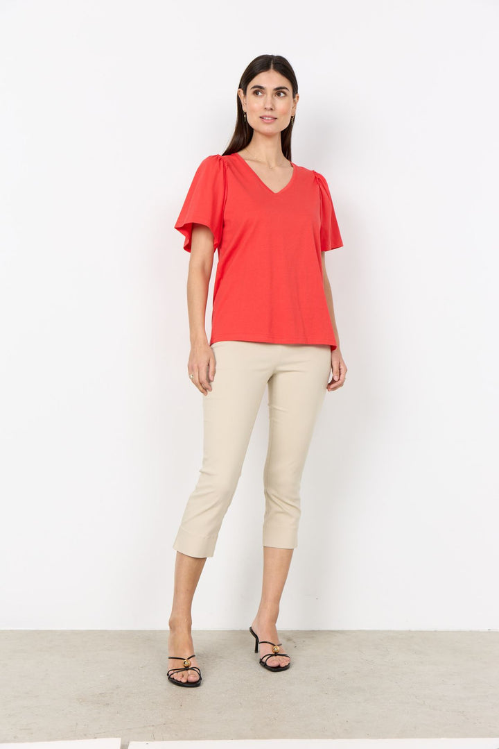 T-Shirt Damen gepuffte Ärmel