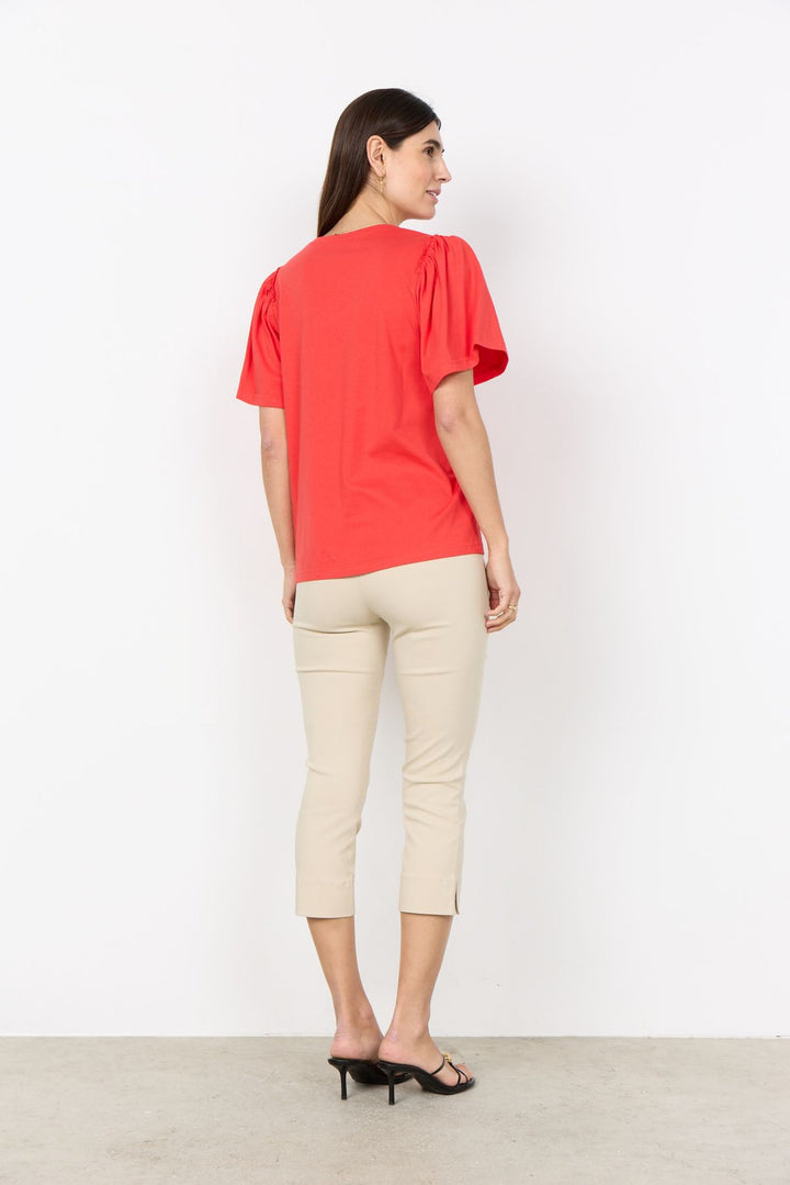 T-Shirt Damen gepuffte Ärmel