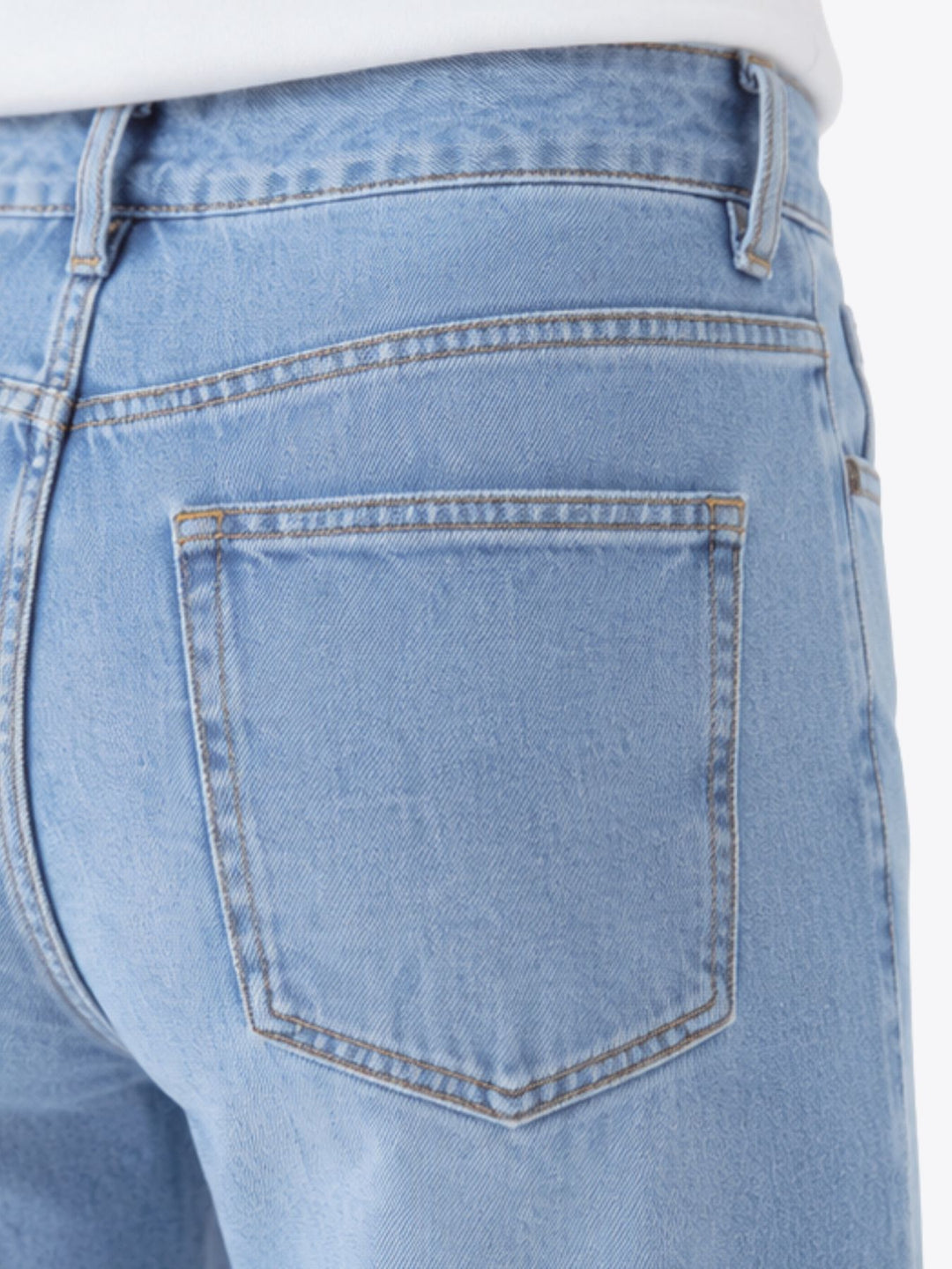 Jeans Damen Wideleg Knopfleiste