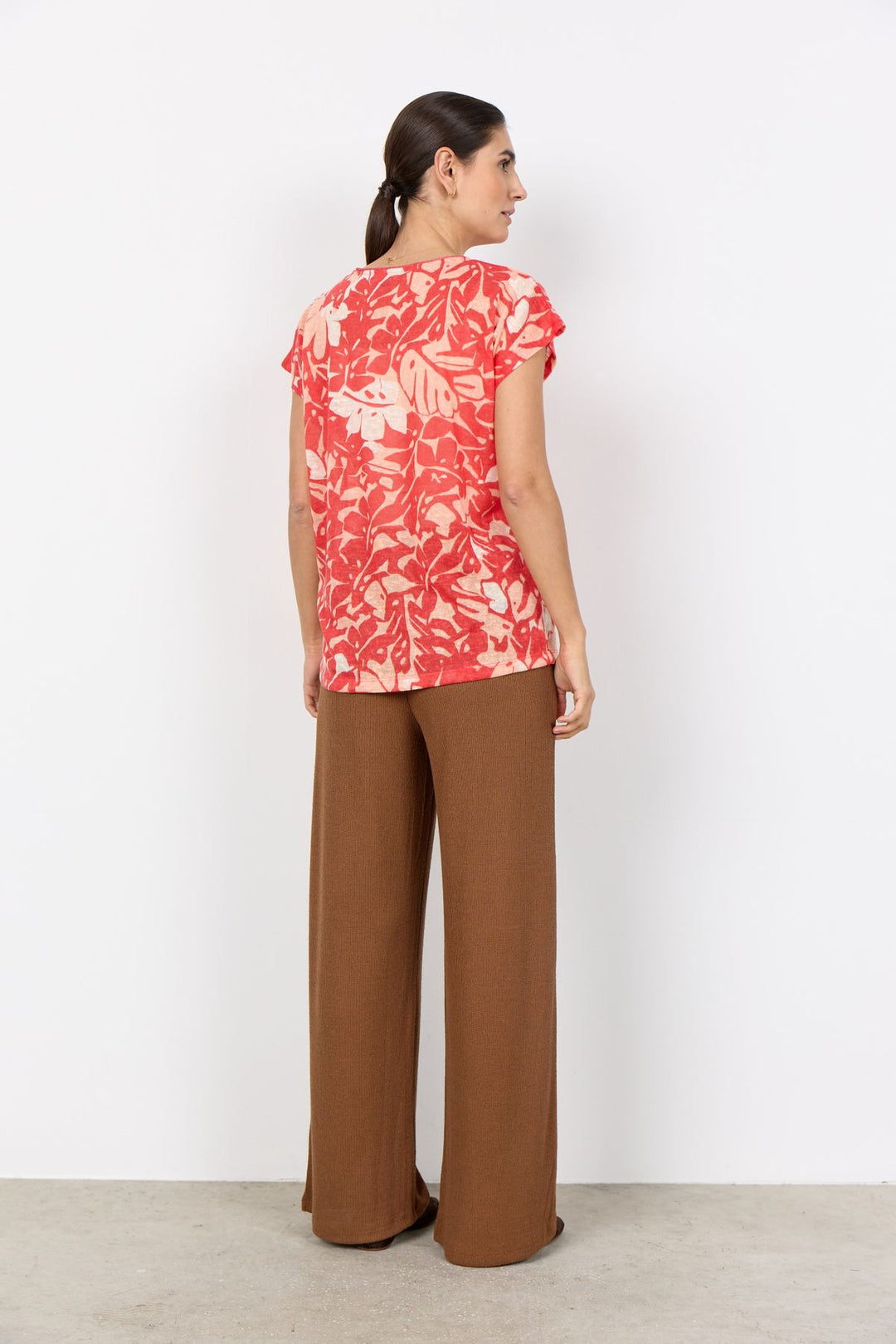 T-Shirt Damen Blattdruck