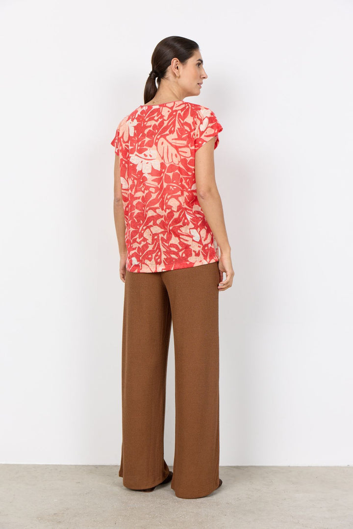 T-Shirt Damen Blattdruck