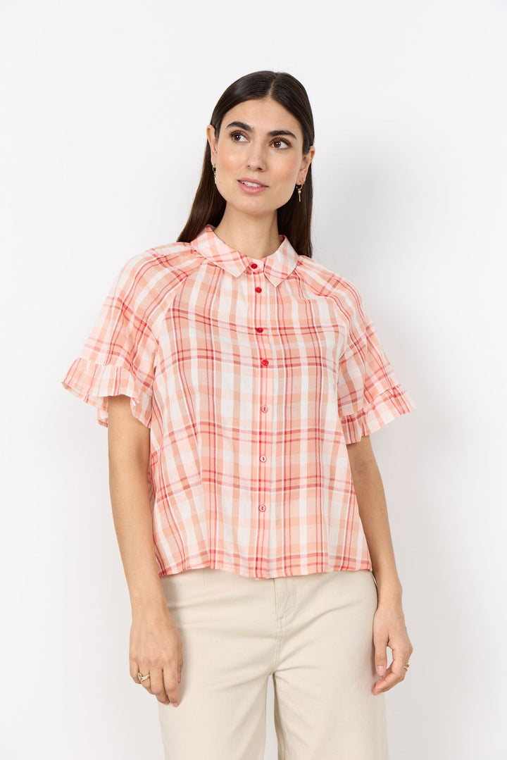 Bluse Damen klassischer Kragen Knopfleiste