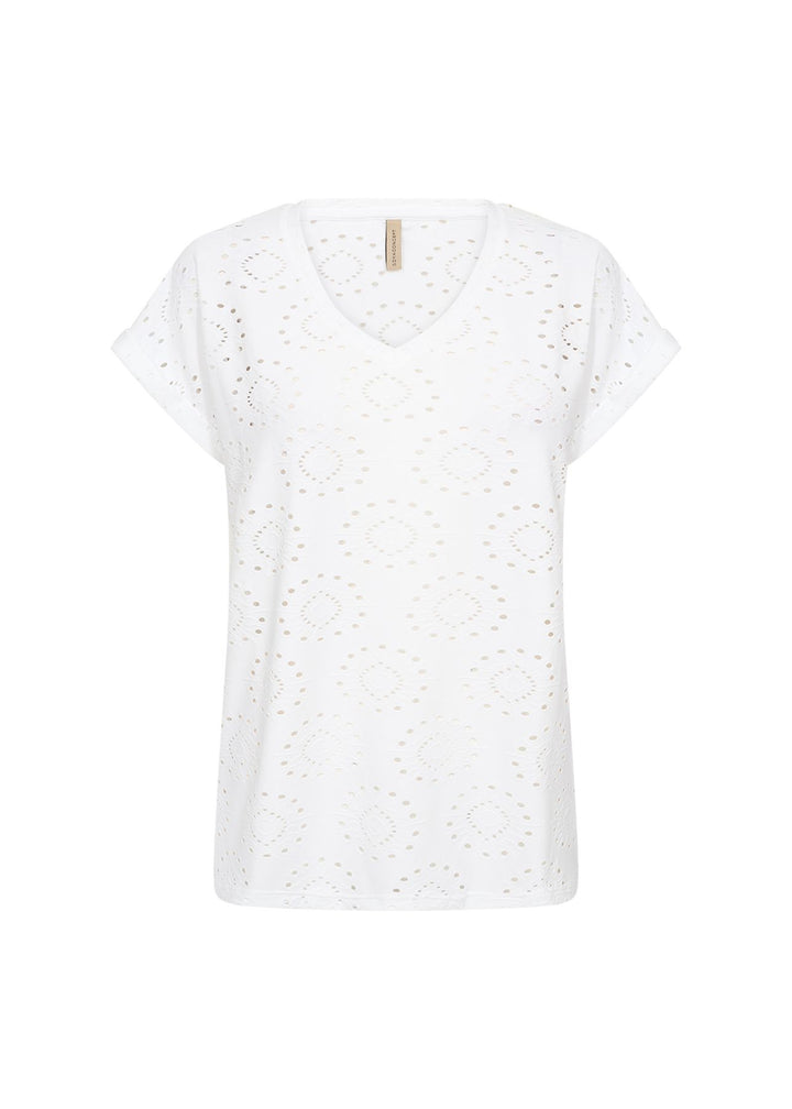 T-Shirt Damen elegantes Cut Out Muster
