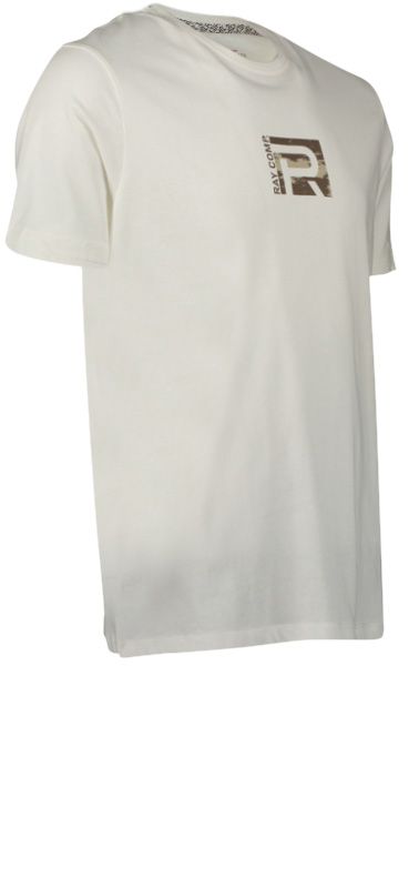 T-Shirt Herren dezenter Print Vorn und Hinten