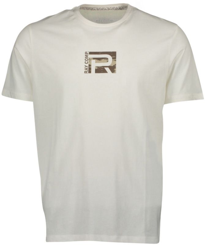T-Shirt Herren dezenter Print Vorn und Hinten
