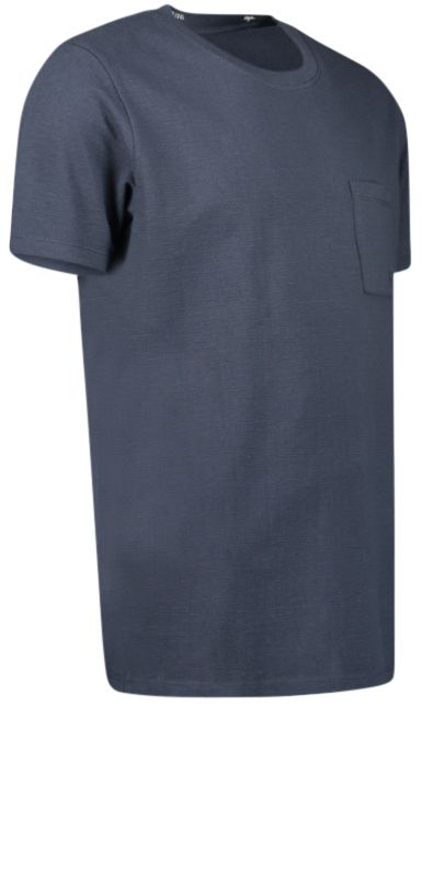 T-Shirt Herren Strucktur Brusttasche