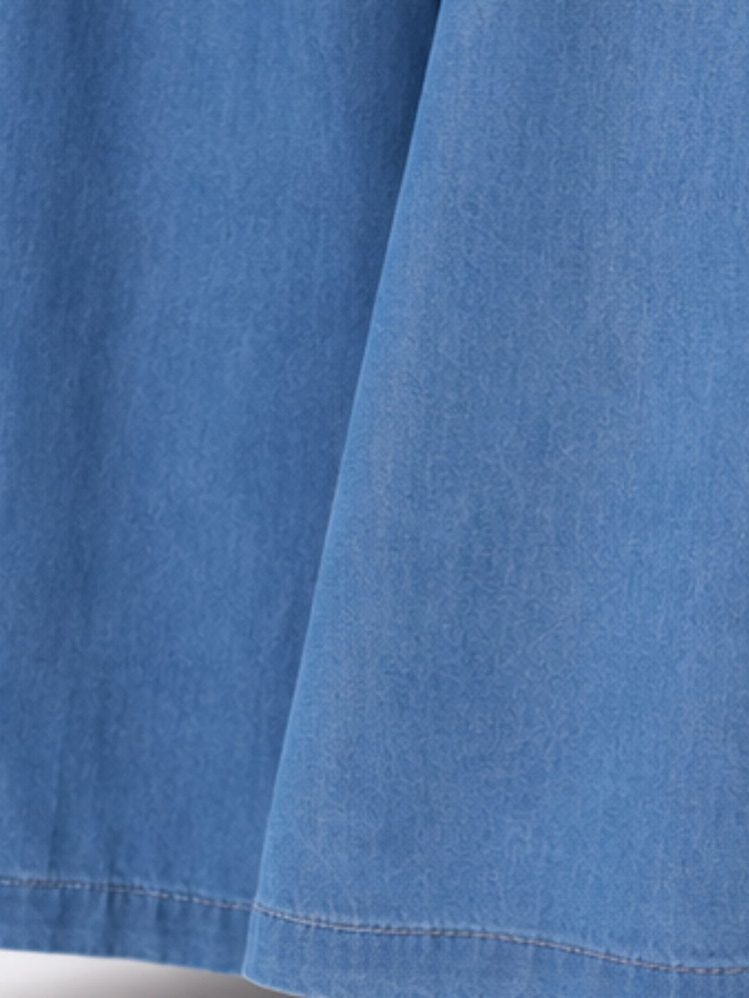 Culotte Damen Jeans Gummizug Gürtel