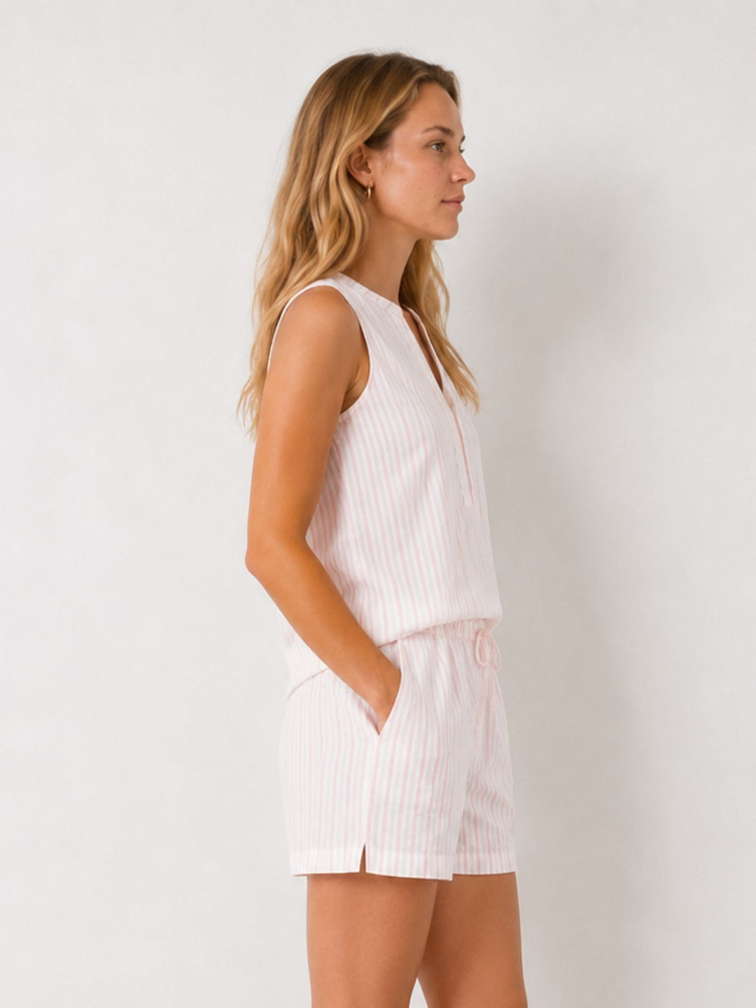 Bluse Damen ohne Arm Rückenpasse