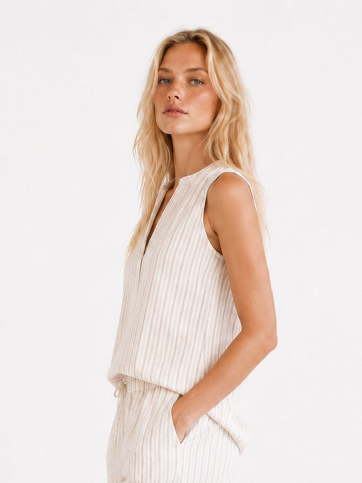 Bluse Damen ohne Arm Rückenpasse