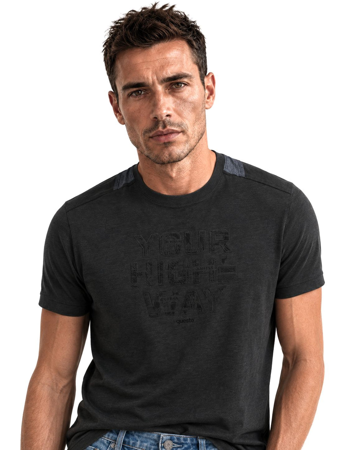 T-Shirt Herren Schulterdruck