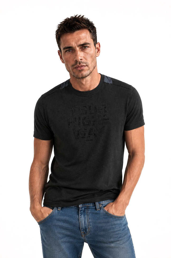 T-Shirt Herren Schulterdruck