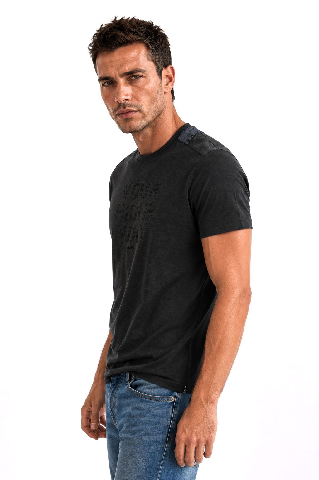 T-Shirt Herren Schulterdruck