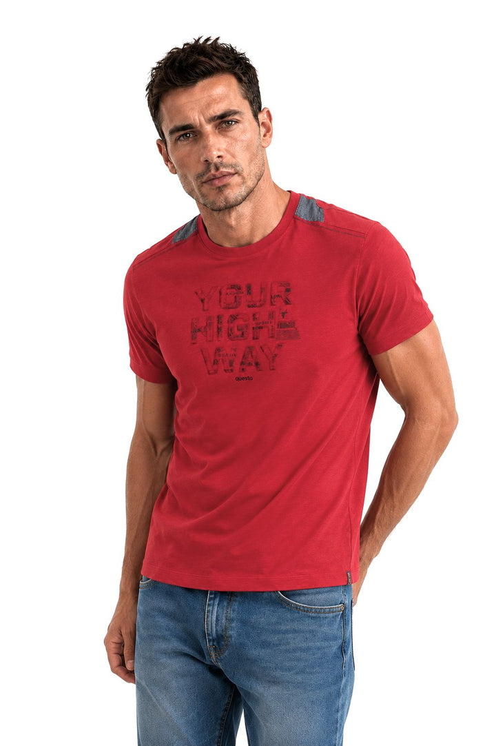 T-Shirt Herren Schulterdruck