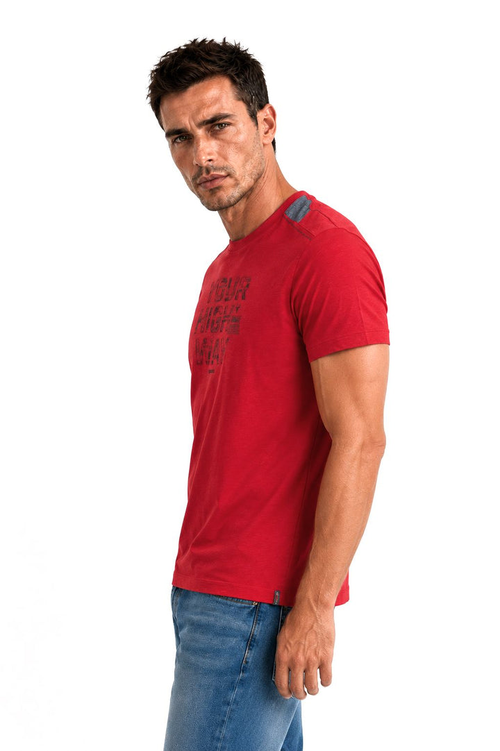 T-Shirt Herren Schulterdruck