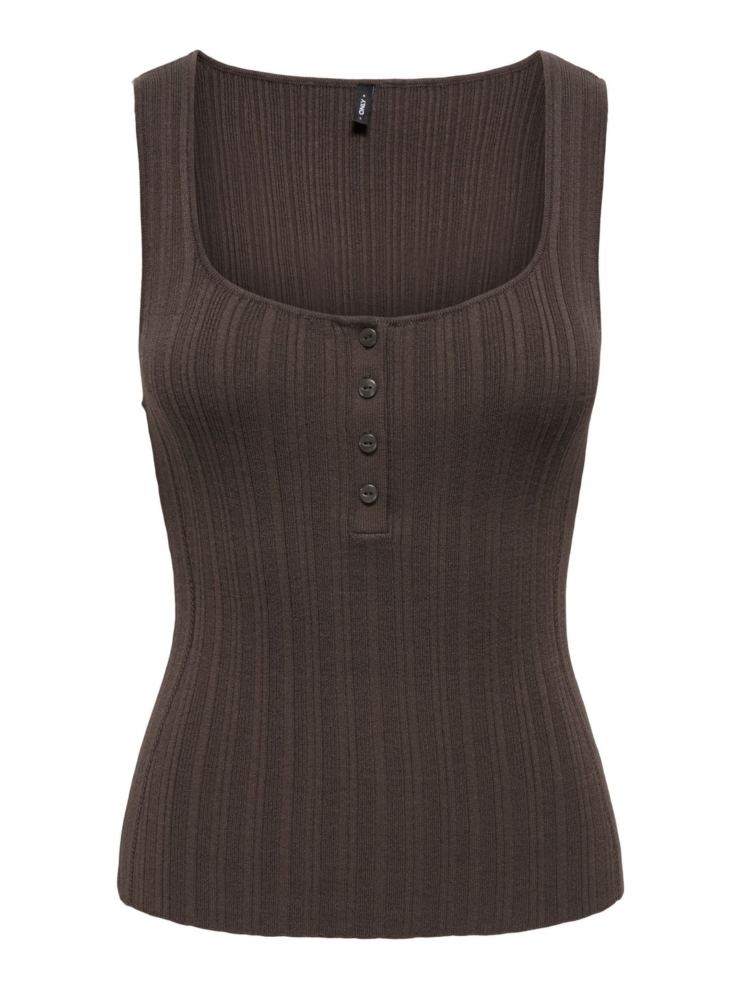 ONLBREE SL SQUARE NECK TANK TOP CC Chocolate Martini