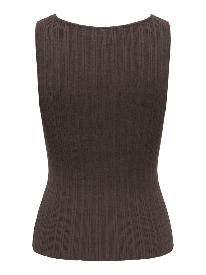 ONLBREE SL SQUARE NECK TANK TOP CC Chocolate Martini