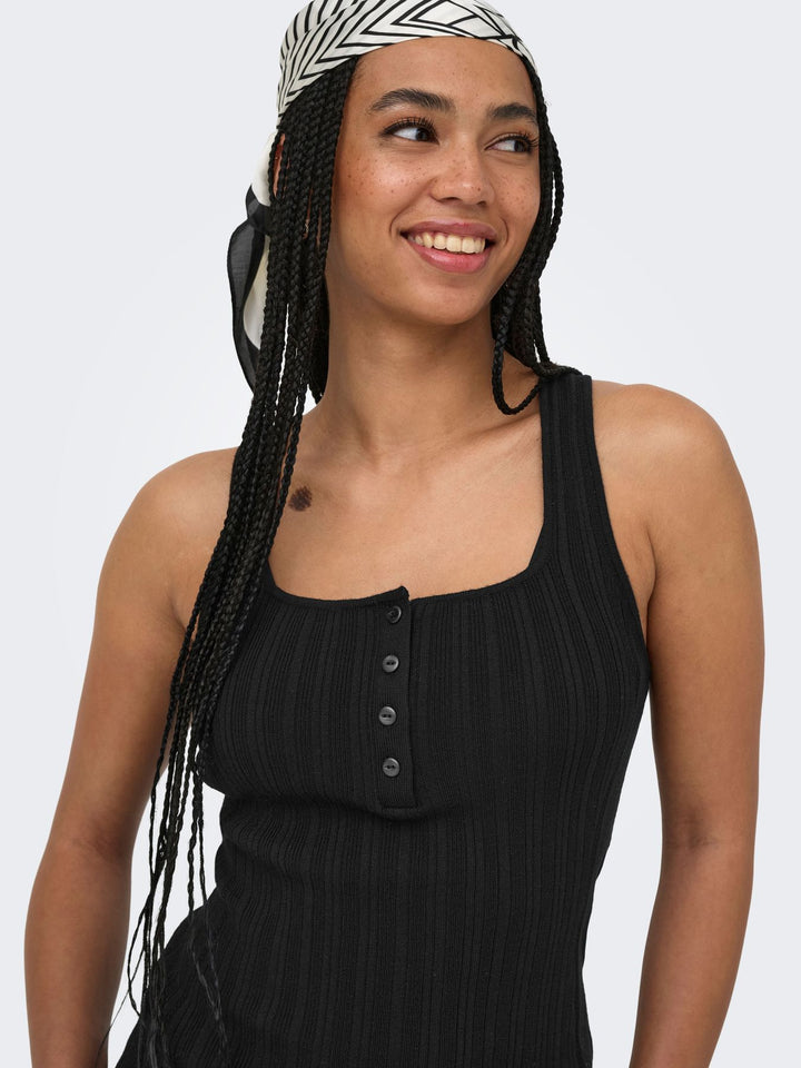 ONLBREE SL SQUARE NECK TANK TOP CC Black
