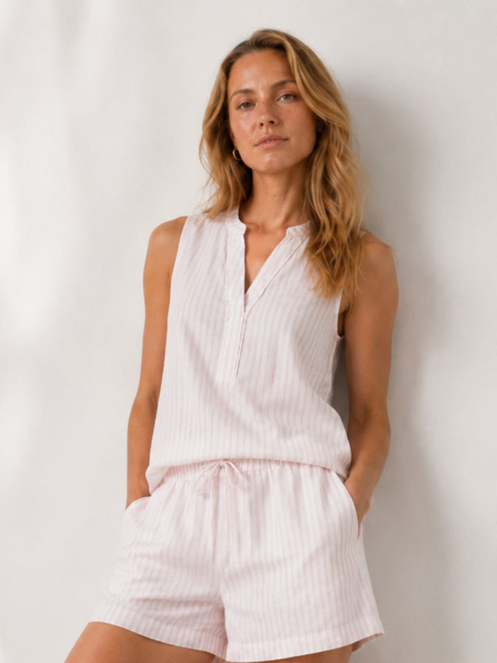 Bluse Damen ohne Arm Rückenpasse