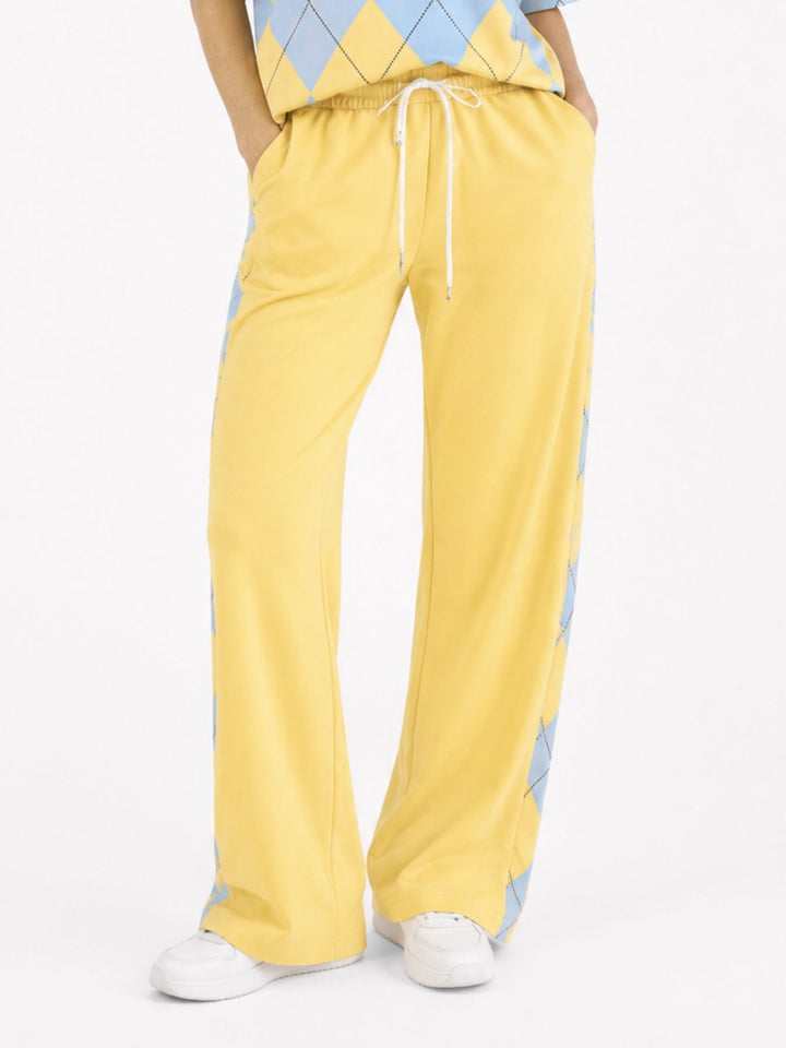 Set Jogginghose + T-Shirt Damen AOP Raute
