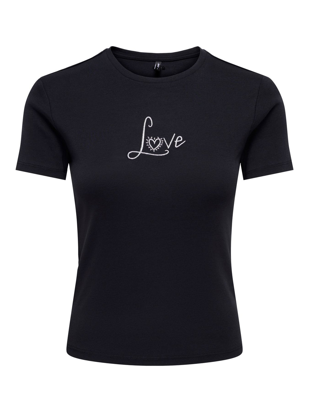 ONLKIRA NEW S/S O-NECK TOP JRS Black/SOLID BLACK