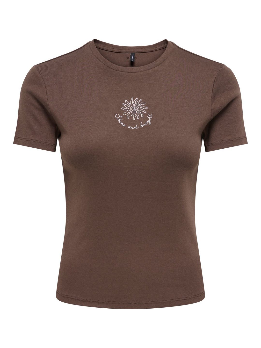 ONLKIRA NEW S/S O-NECK TOP JRS Chocolate Martini/Flower daisy