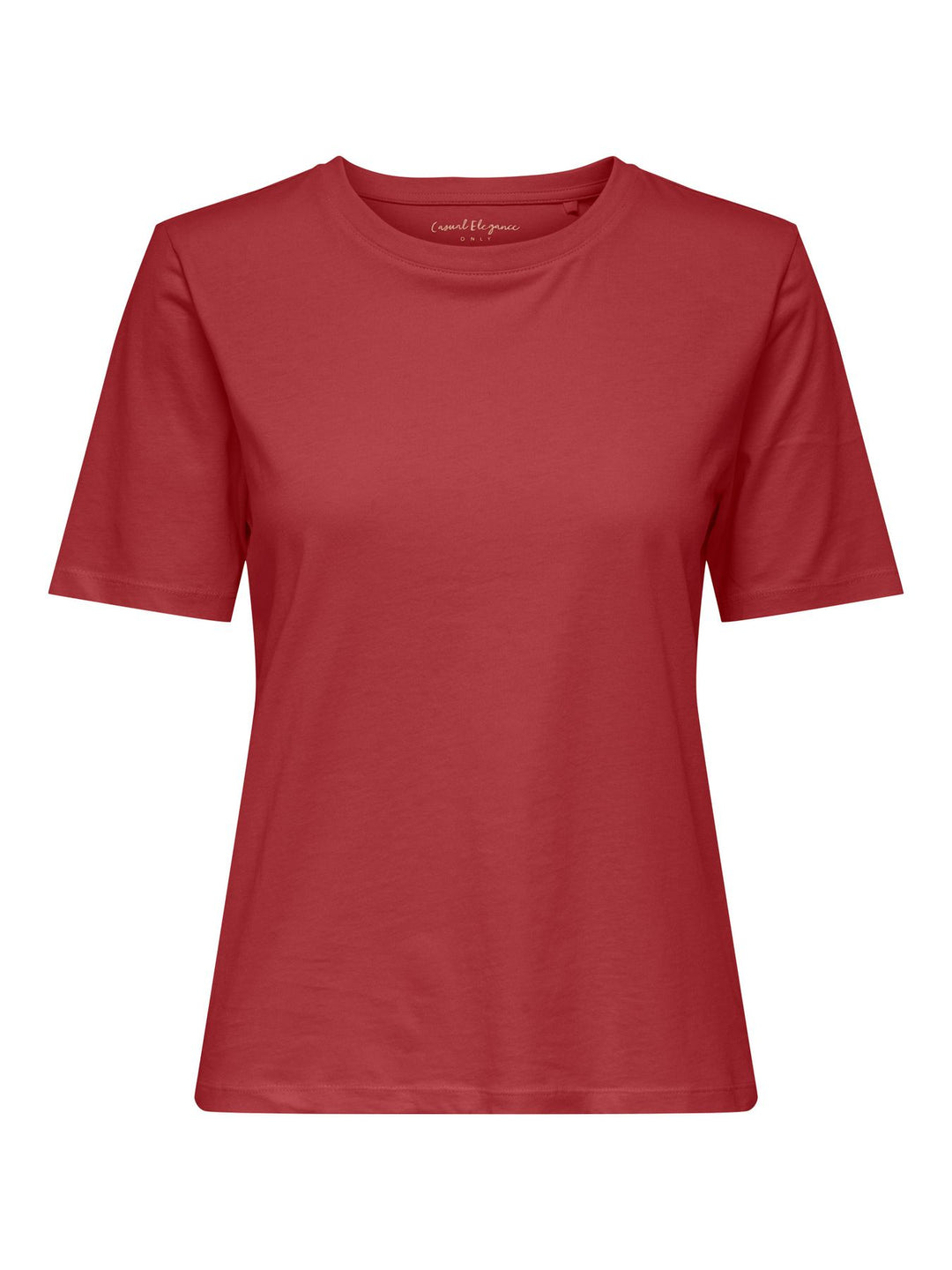 ONLHAPPY S/S O-NECK TEE CS PR JRS Brick Red