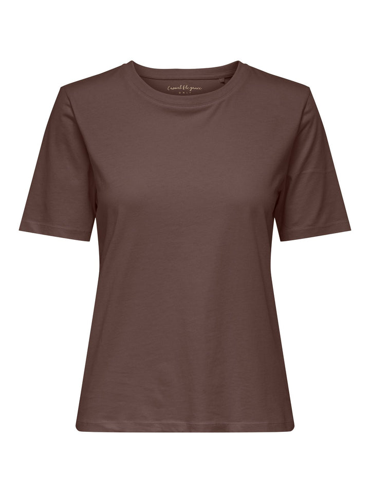 ONLHAPPY S/S O-NECK TEE CS PR JRS Chocolate Martini