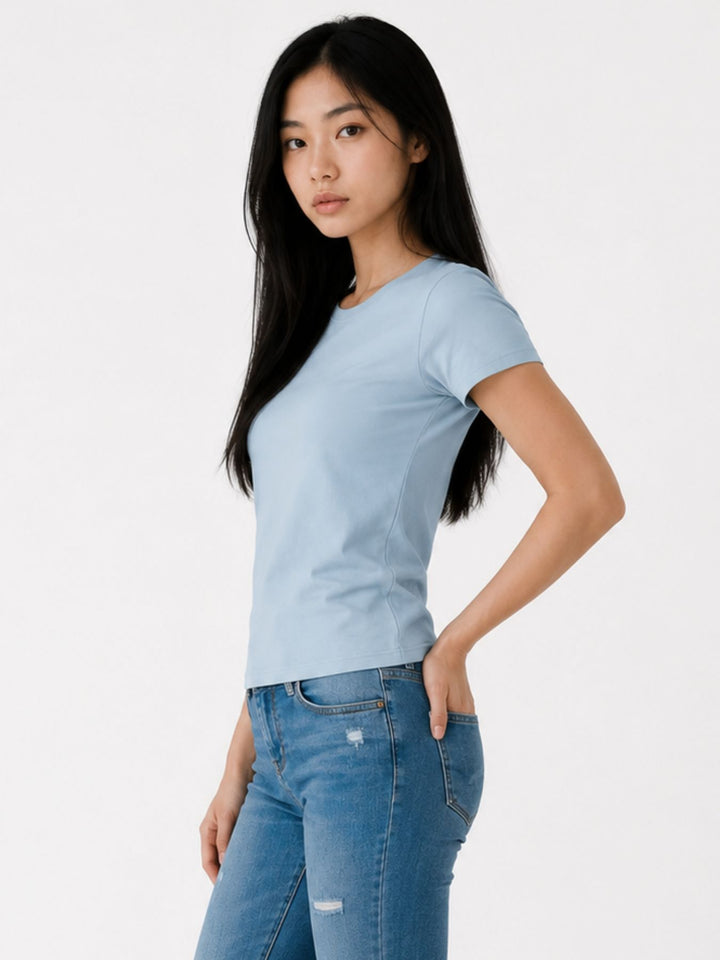 ONLHAPPY S/S O-NECK TEE CS PR JRS Winter Sky