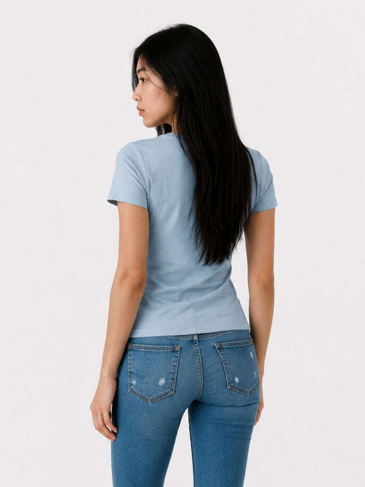 ONLHAPPY S/S O-NECK TEE CS PR JRS Winter Sky