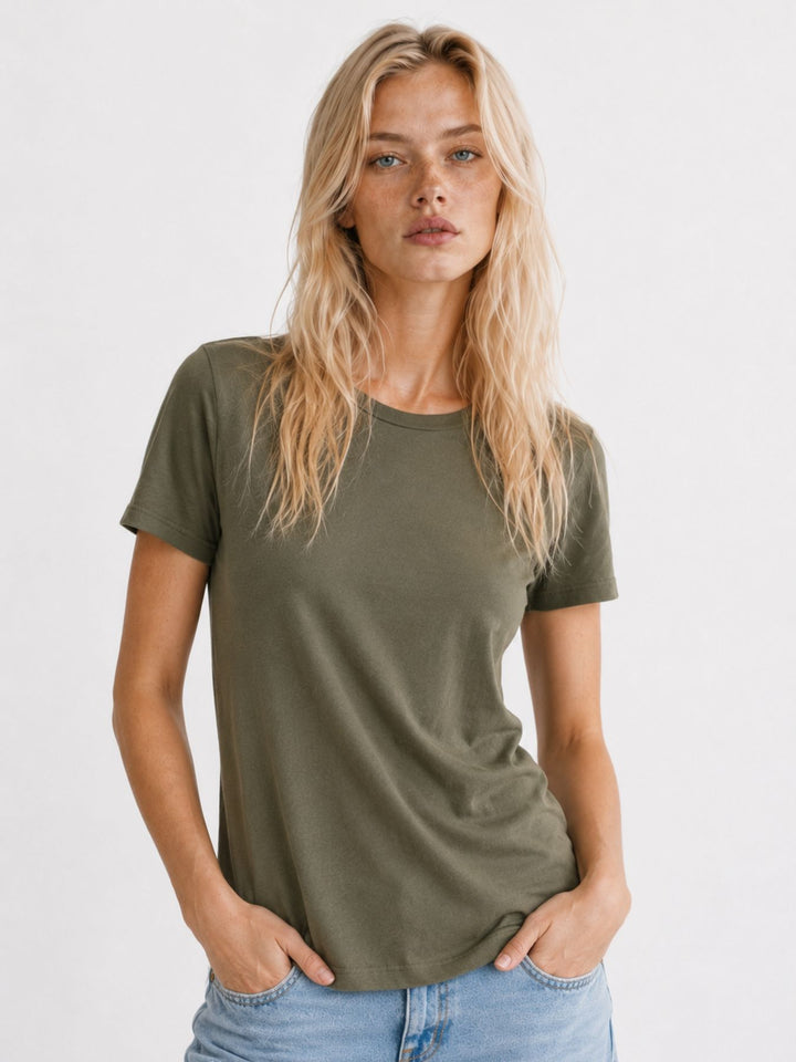 ONLHAPPY S/S O-NECK TEE CS PR JRS Smokey Olive