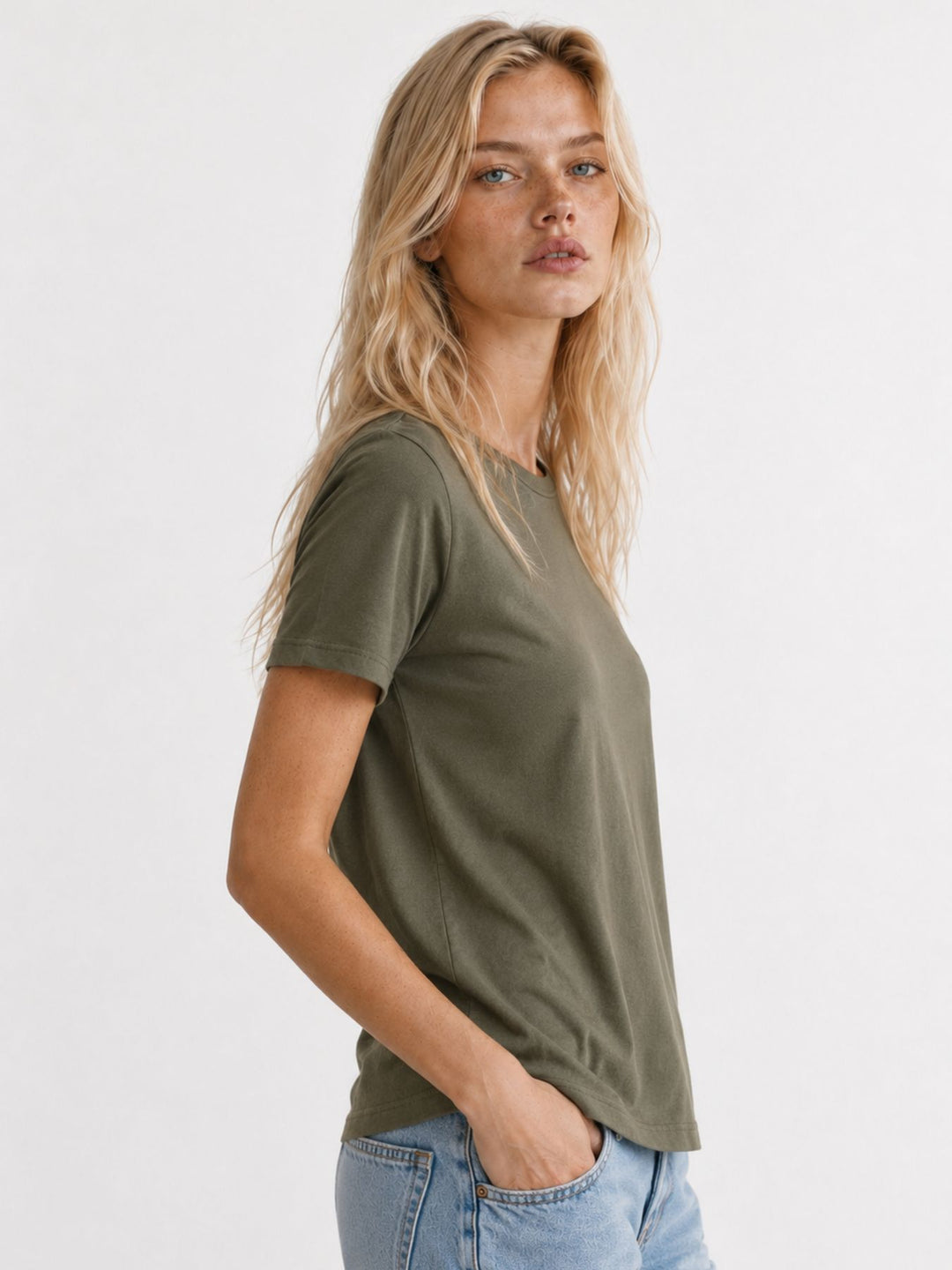 ONLHAPPY S/S O-NECK TEE CS PR JRS Smokey Olive