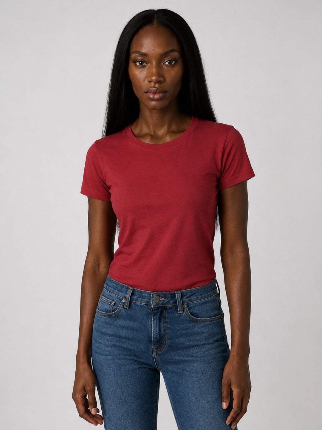 ONLHAPPY S/S O-NECK TEE CS PR JRS Brick Red