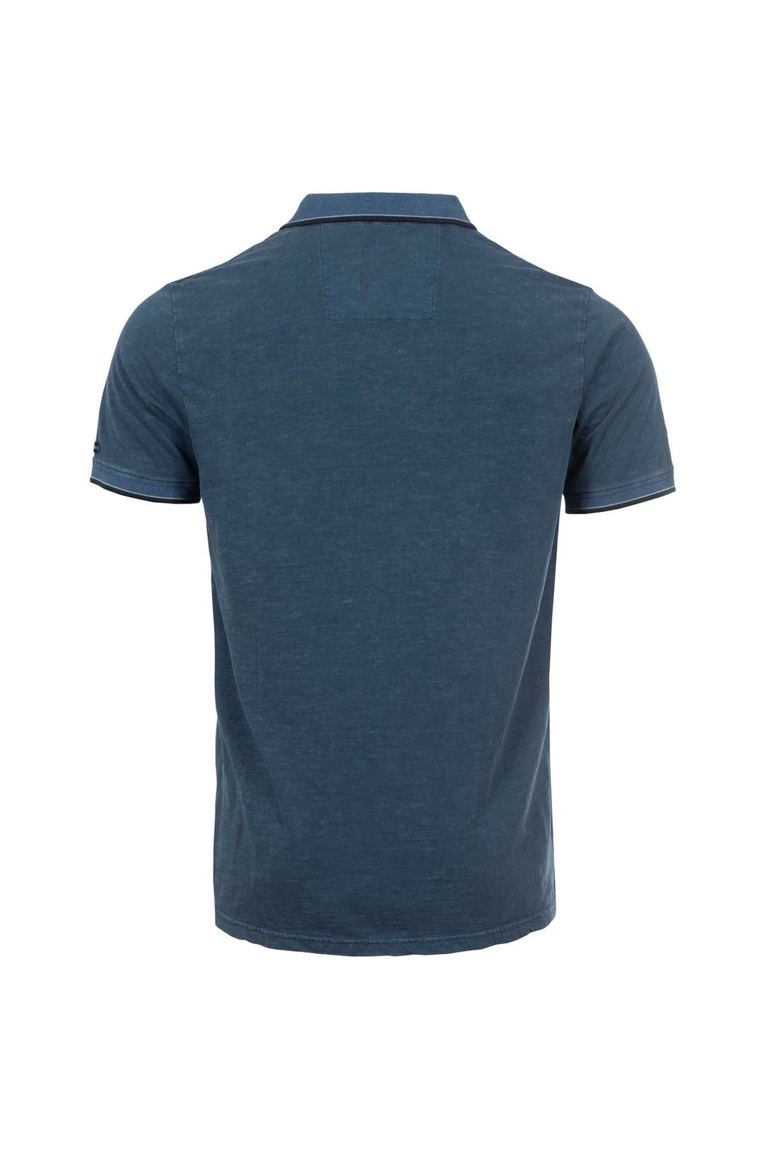 Poloshirt Herren Used-Look Lettering-Stickerei