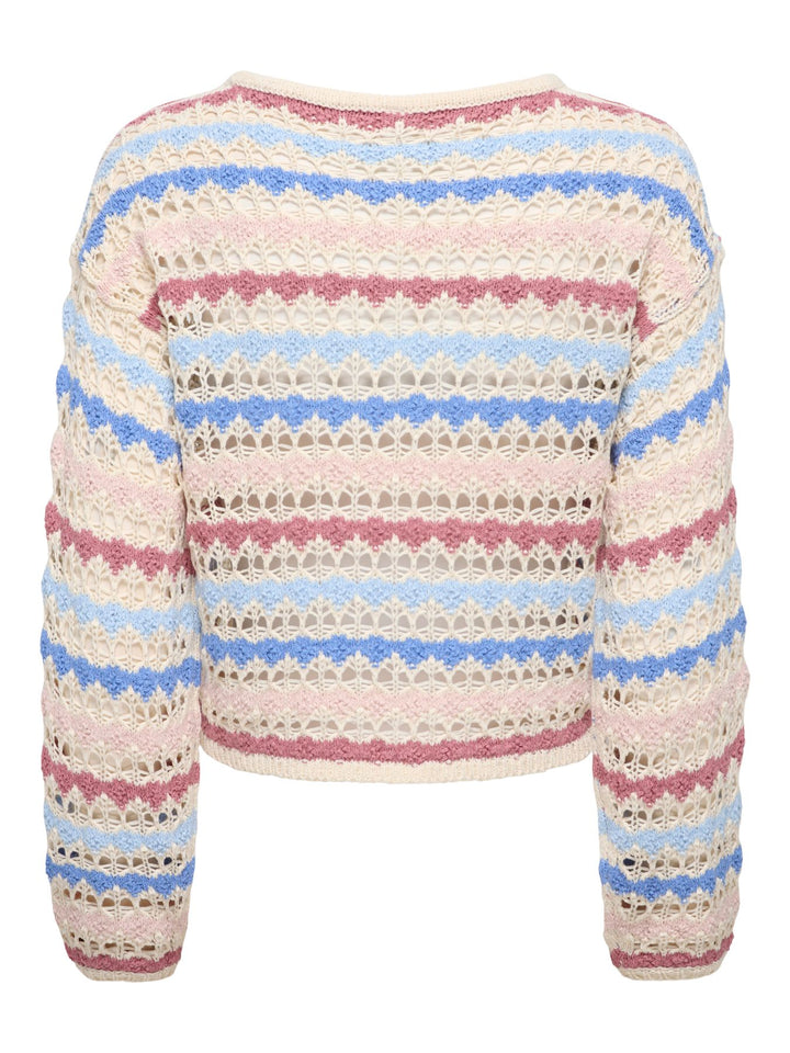 ONLGEENA LS O-NECK PATTERN LOOSE CC Birch/CALIFORNIA