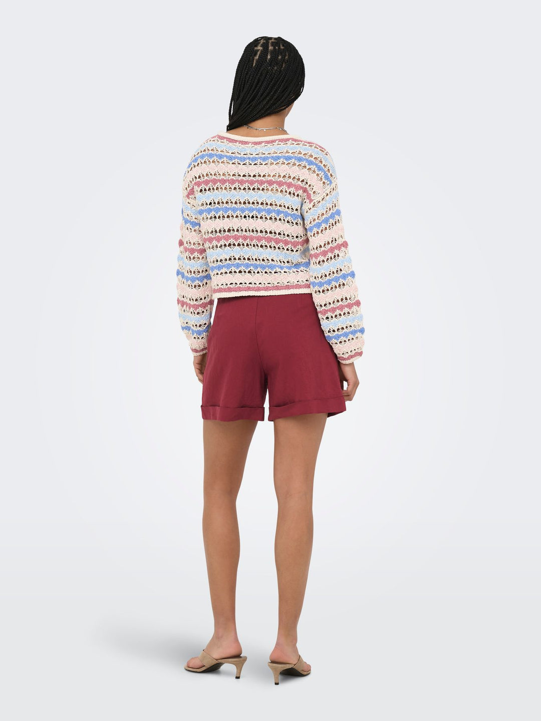 ONLGEENA LS O-NECK PATTERN LOOSE CC Birch/CALIFORNIA