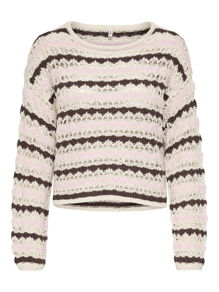 ONLGEENA LS O-NECK PATTERN LOOSE CC Birch/Scarab