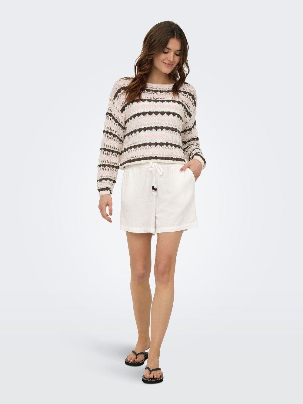 ONLGEENA LS O-NECK PATTERN LOOSE CC Birch/Scarab