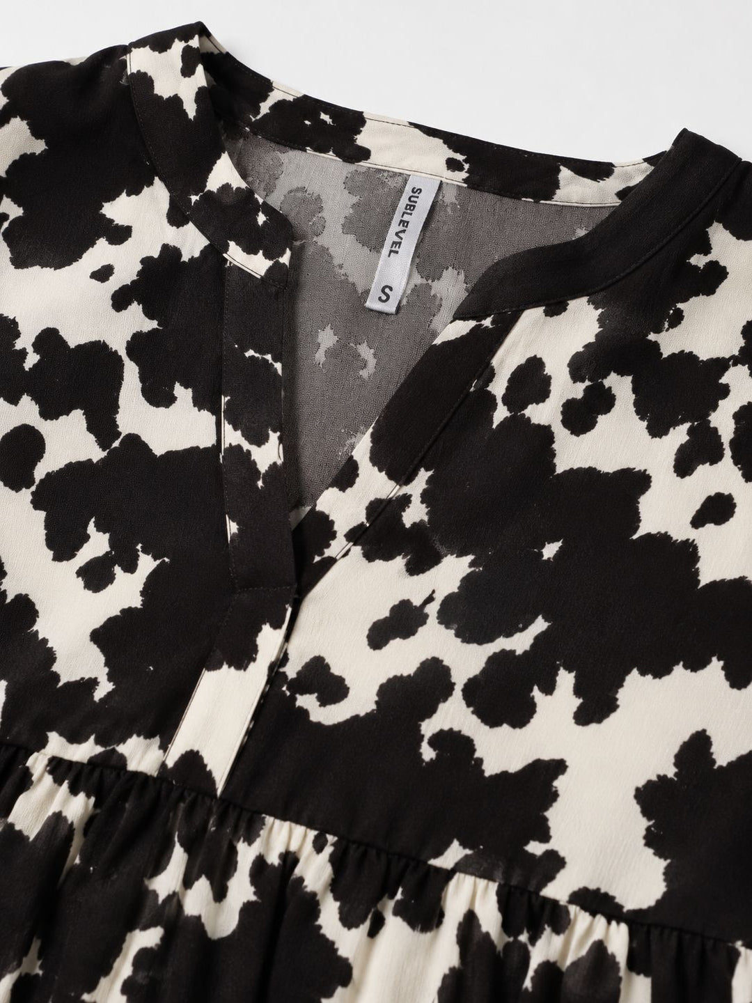Kleid Damen Stufenschnitt Tierprint