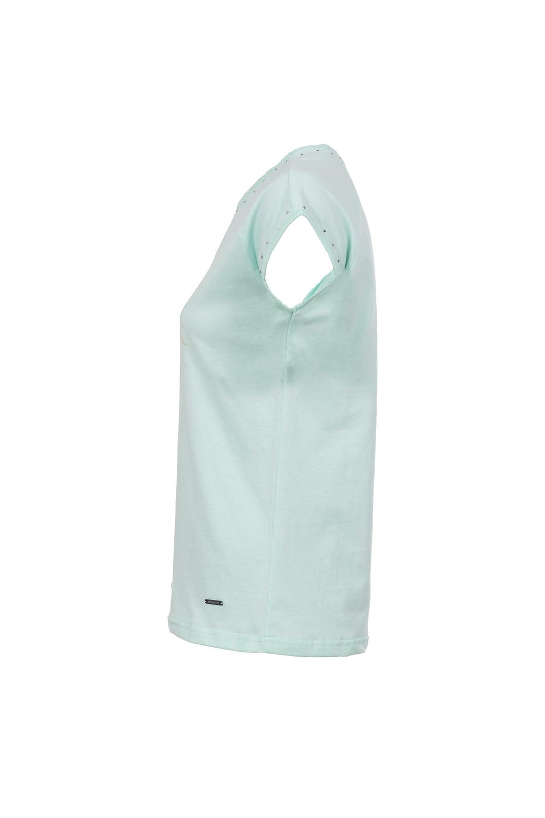 T-Shirt Damen Raglanärmel Stickerei Druck Strass