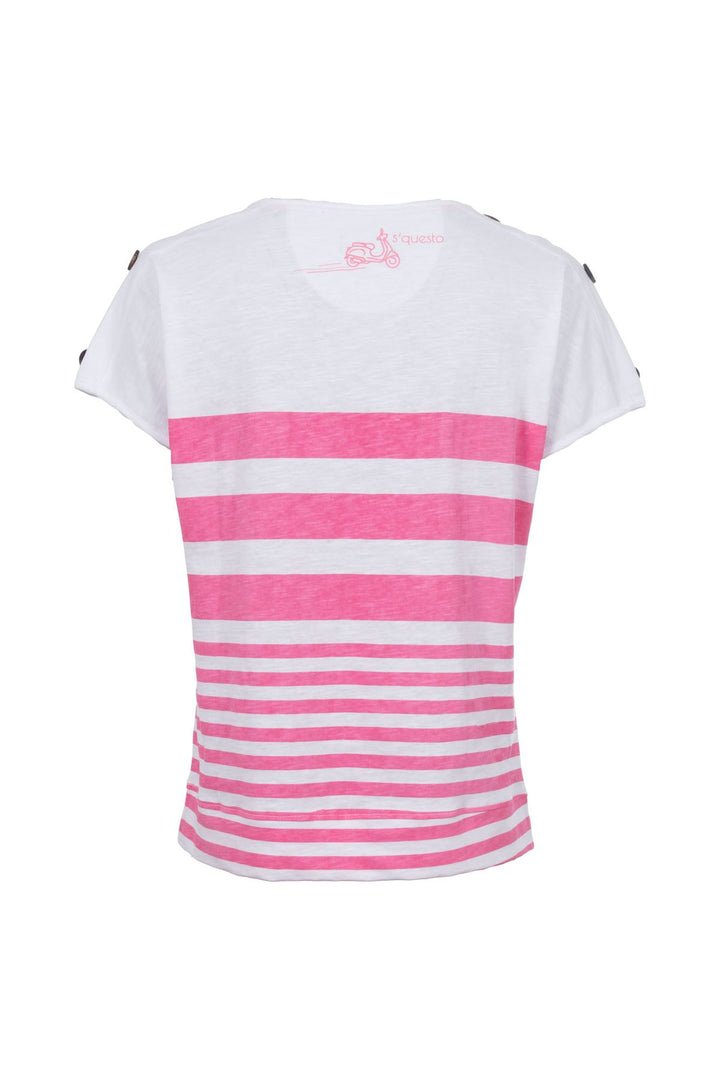 T-Shirt Damen maritimer Look Lettering-Elemente