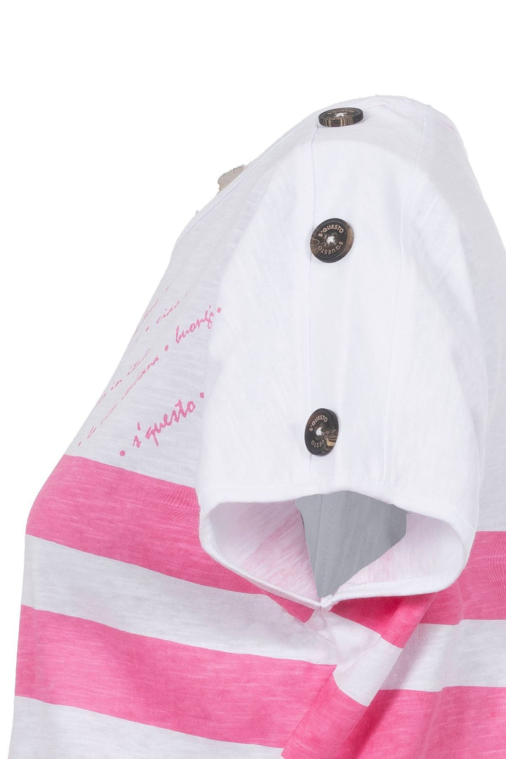 T-Shirt Damen maritimer Look Lettering-Elemente